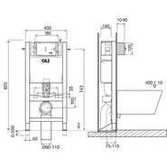 Инсталляция для унитаза Oli Expert Evo 820 (механическая) 014092 фото 2