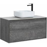 Тумба подвесная со столешницей Aquanet Nova Lite 100 см 242579 (1 ящик) дуб рошелье, Цвет фасада: дуб рошелье фото 3