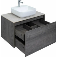 Тумба подвесная со столешницей Aquanet Nova Lite 75 см 242274 (1 ящик) дуб рошелье, Цвет фасада: дуб рошелье фото 4