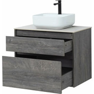 Тумба подвесная со столешницей Aquanet Nova Lite 75 см 242273 (2 ящика) дуб рошелье, Цвет фасада: дуб рошелье фото 6