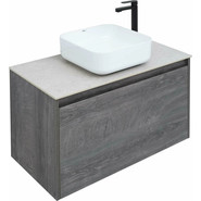 Тумба подвесная со столешницей Aquanet Nova Lite 90 см 242269 (1 ящик) дуб рошелье, Цвет фасада: дуб рошелье фото 5