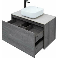 Тумба подвесная со столешницей Aquanet Nova Lite 90 см 242269 (1 ящик) дуб рошелье, Цвет фасада: дуб рошелье фото 6