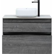 Тумба подвесная со столешницей Aquanet Nova Lite 90 см 242267 (2 ящика) дуб рошелье, Цвет фасада: дуб рошелье фото 3