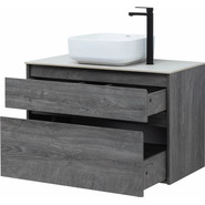 Тумба подвесная со столешницей Aquanet Nova Lite 90 см 242267 (2 ящика) дуб рошелье, Цвет фасада: дуб рошелье фото 4