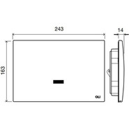 Кнопка смыва Oli Electra II (сенсорная) 079205, хром глянцевый фото 3