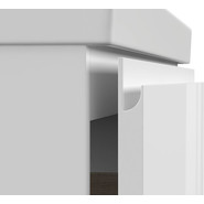 Тумба подвесная с раковиной Cersanit Moduo 80 см 64141, белый фото 3