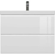 Тумба подвесная с раковиной Cersanit Moduo 80 см 64141, белый фото 4