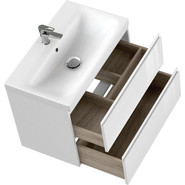 Тумба подвесная с раковиной Cersanit Moduo 80 см 64141, белый фото 6