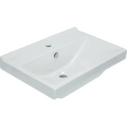 Тумба напольная с раковиной Mirsant Soho Quadro Light 60 см, белый фото 2