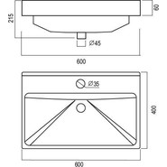 Тумба напольная с раковиной Mirsant Soho Quadro Light 60 см, белый фото 6
