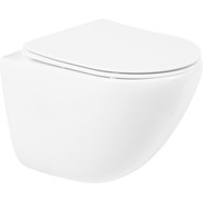 Инсталляция с подвесным безободковым унитазом BelBagno Amanda BB051CHR/BB051SC/BB002-80/BB014-SR-BIANCO (кнопка смыва Sfera, белый) фото 4