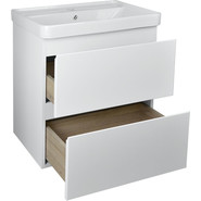 Тумба подвесная с раковиной Azario Мила 60 см CS00080140, белый фото 2