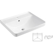 Тумба подвесная с раковиной Azario Мила 60 см CS00080140, белый фото 3