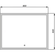 Зеркало Azario Classico Quadrato 80 см CS00078950 фото 4