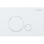 Инсталляция с подвесным безободковым унитазом BelBagno Amanda BB051CHR/BB051SC/BB002-80/BB014-SR-BIANCO (кнопка смыва Sfera, белый) фото 3