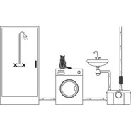 Канализационная насосная установка Tim AM-STP-600 (2 входа + унитаз) фото 4