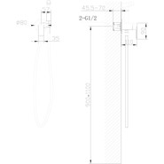 Набор для гигиенического душа Abber Weiss Insel AF8025B, черный матовый фото 4