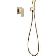 Набор для гигиенического душа Abber Daheim AF8225G, золото матовое фото 2