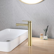 Смеситель для раковины высокий Abber Emotion AF8811G, золото матовое, Цвет производителя: золото матовое фото 2