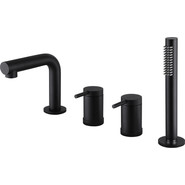 Смеситель для ванны Abber Emotion AF8813B, черный матовый, Цвет производителя: чёрный матовый фото 