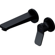 Смеситель для раковины настенный Am.Pm X-Joy F85A72622, черный, Цвет производителя: чёрный фото 