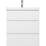 Тумба напольная с раковиной Am.Pm Gem S 75 см M91FSX0752WG, белый глянцевый, Цвет фасада: белый фото 