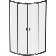 Душевое ограждение Am.Pm X-Joy Twin Slide 90x90 см W88G-205-090BT64, черный/прозрачное фото 