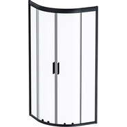 Душевое ограждение Am.Pm Gem 80x80 см W90G-401-080BT, черный/прозрачное фото 