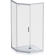 Душевое ограждение Am.Pm Gem 90x90 см W90G-405-090MT, хром/прозрачное фото 