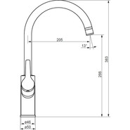 Смеситель для кухни Damixa Eclipce 310721300, чёрный, Цвет производителя: чёрный фото 5