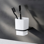 Стакан для зубных щеток AM.PM Inspire 2.0 A50A34322, цвет чёрный фото 2