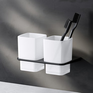 Двойной стакан для зубных щеток AM.PM Inspire 2.0 A50A343422, цвет чёрный фото 2