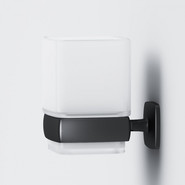 Стакан для зубных щеток AM.PM Gem A9034322, цвет чёрный фото 5