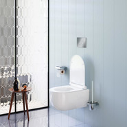 Унитаз подвесной безободковый Damixa Scandinavian Pure DX36C1701SC с тонкой крышкой микролифт фото 5