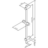 Штанга для душа Am.Pm Gem 700 мм F0390000 фото 3