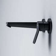 Смеситель для раковины настенный Am.Pm X-Joy F85A72622, черный, Цвет производителя: чёрный фото 6