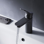 Смеситель для раковины Am.Pm X-Joy F85A02122, черный, Цвет производителя: чёрный фото 3