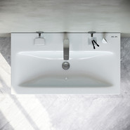 Тумба подвесная с раковиной Am.Pm Gem 75 см M90FHX07522WG, белый глянец, Цвет фасада: белый глянцевый фото 4