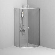 Душевое ограждение Am.Pm 90x90 см W88G-205-090MT64, хром/прозрачное фото 4