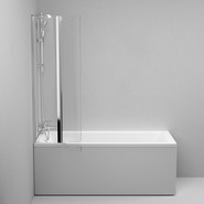 Шторка для ванны Am.Pm Gem 80х140 см W90BS-D3W5-140CT, хром/прозрачное фото 5