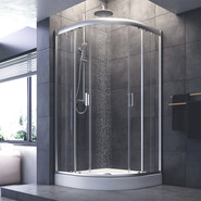 Душевое ограждение Am.Pm Gem 100х100 см W90G-401-100WT, хром/прозрачное фото 3