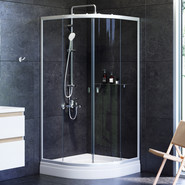 Душевое ограждение Am.Pm 90x90 см W88G-205-090MT64, хром/прозрачное фото 2