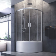 Душевое ограждение Am.Pm Gem Deep 90х90 см W90G-401A090WT, хром/прозрачное фото 2