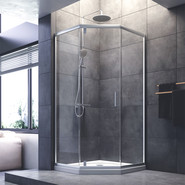 Душевое ограждение Am.Pm Gem 90x90 см W90G-405-090MT, хром/прозрачное фото 2