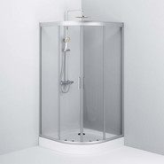 Душевое ограждение Am.Pm Gem 100х100 см W90G-401-100WT, хром/прозрачное фото 5