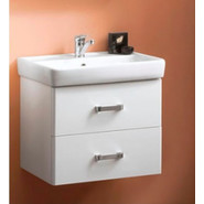 Тумба подвесная с раковиной Акватон Америна 60 см 1A1354K1AM010, белый фото 5