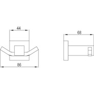 Двойной крючок Timo Selene 10012/00 фото 2