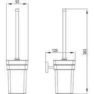 Ёршик для унитаза Timo Selene 10061/00 фото 2