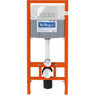 Инсталляция для унитаза BelBagno BB001-120/BB014-SR-BIANCO (кнопка Sfera, цвет белый) фото 3