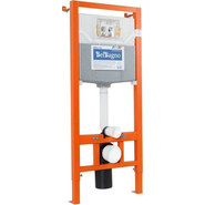 Инсталляция для унитаза BelBagno BB001-120/BB014-SR-BIANCO (кнопка Sfera, цвет белый) фото 5